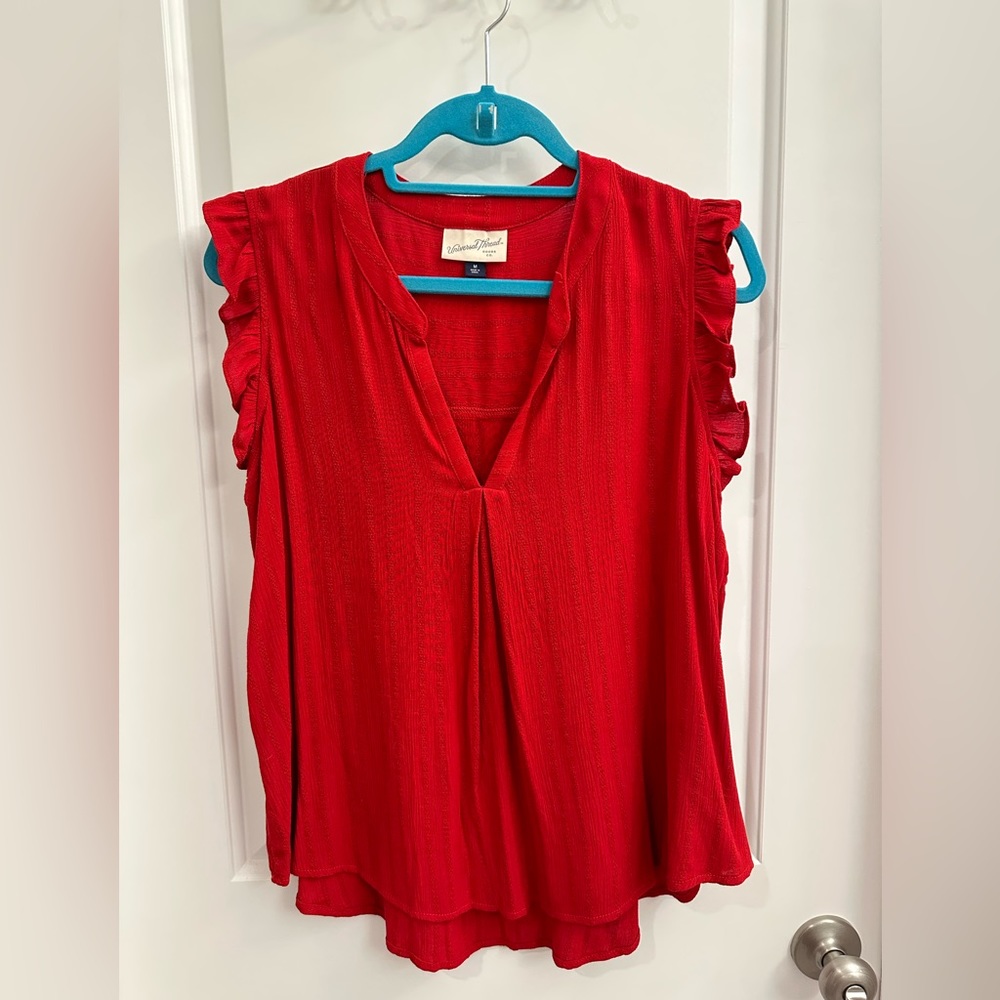 Red blouse from Universal Thread